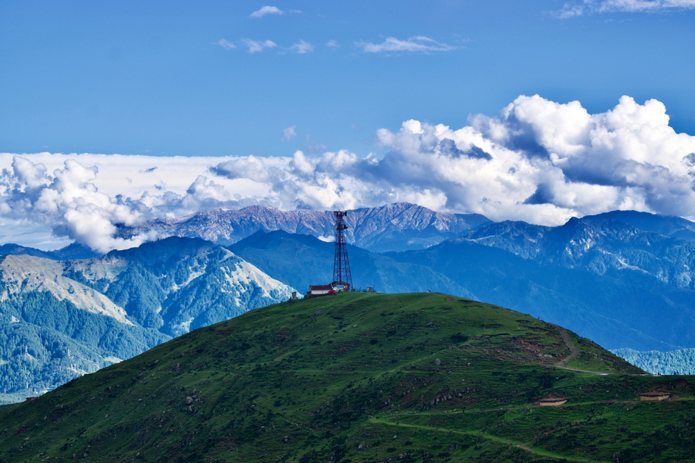 Sanasar,Jammu,Blue,Mountains,Amidst,Clouds