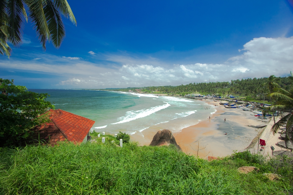 Kovalam,(place),Beach,Is,One,Of,The,Most,Beautiful,Beaches
